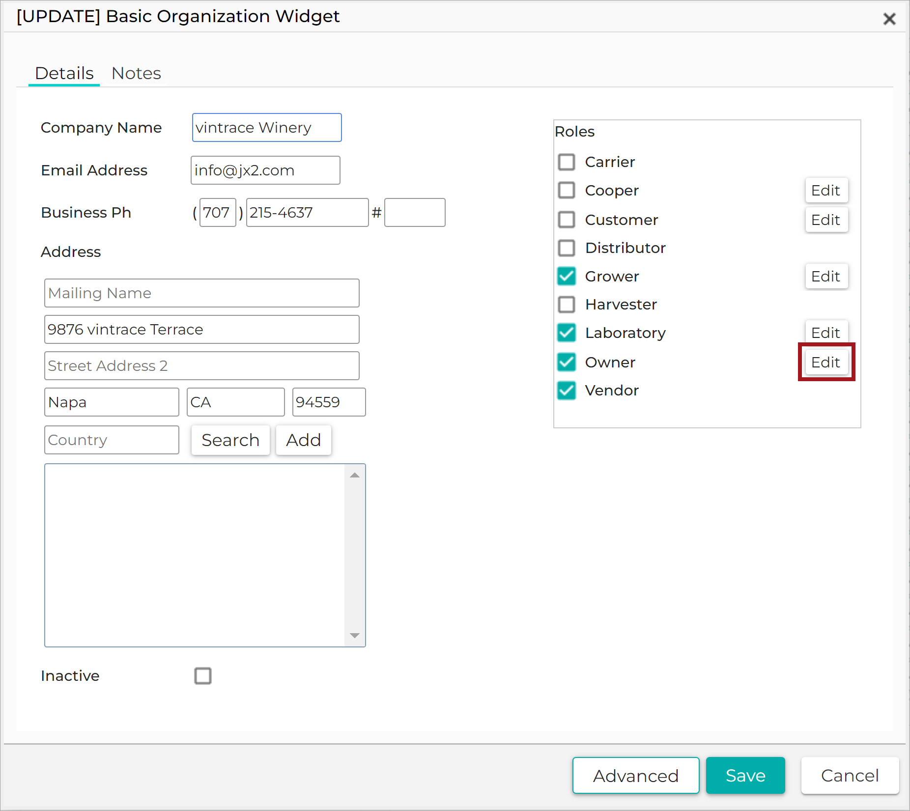 Basic Organization Widget - Owner Edit Button 20231128.png