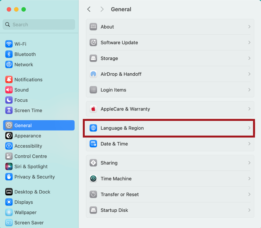 Mac Newer OS - General - Language Region 20241024.png