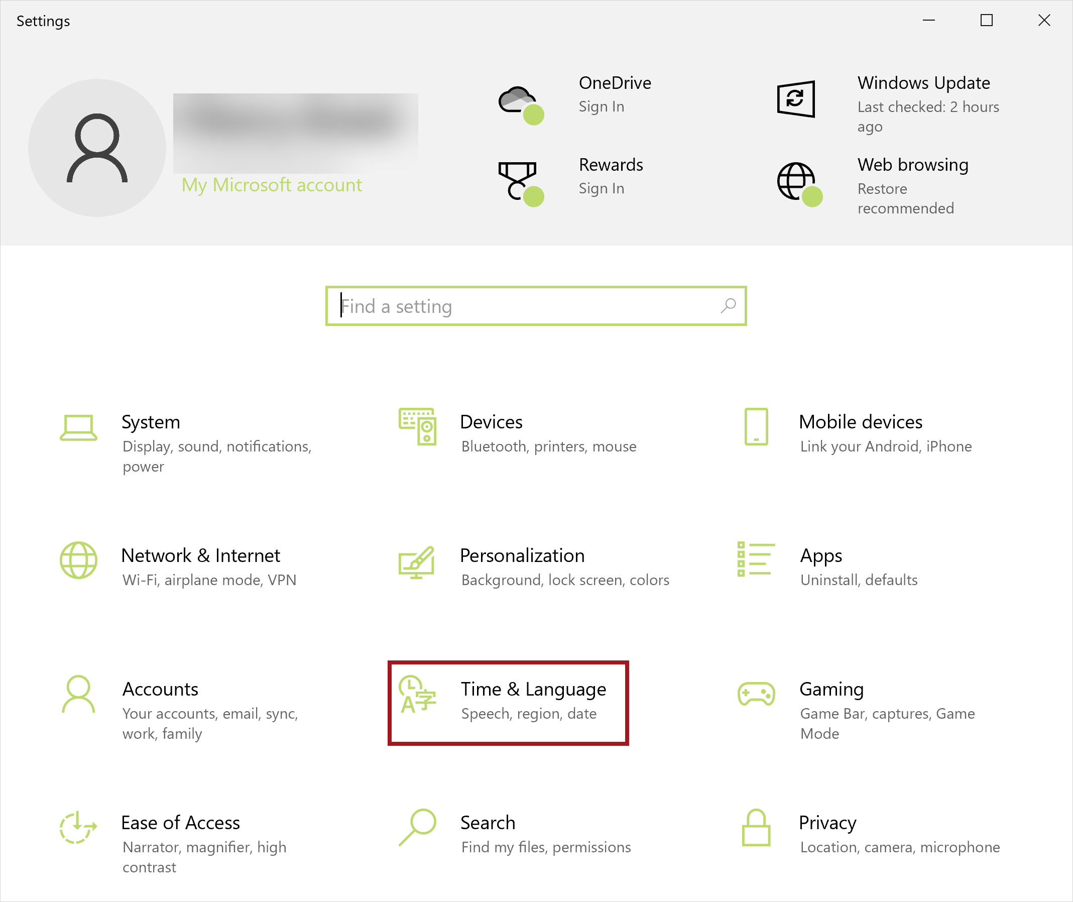 Windows 10 - Settings - Time and Language 20241024.png