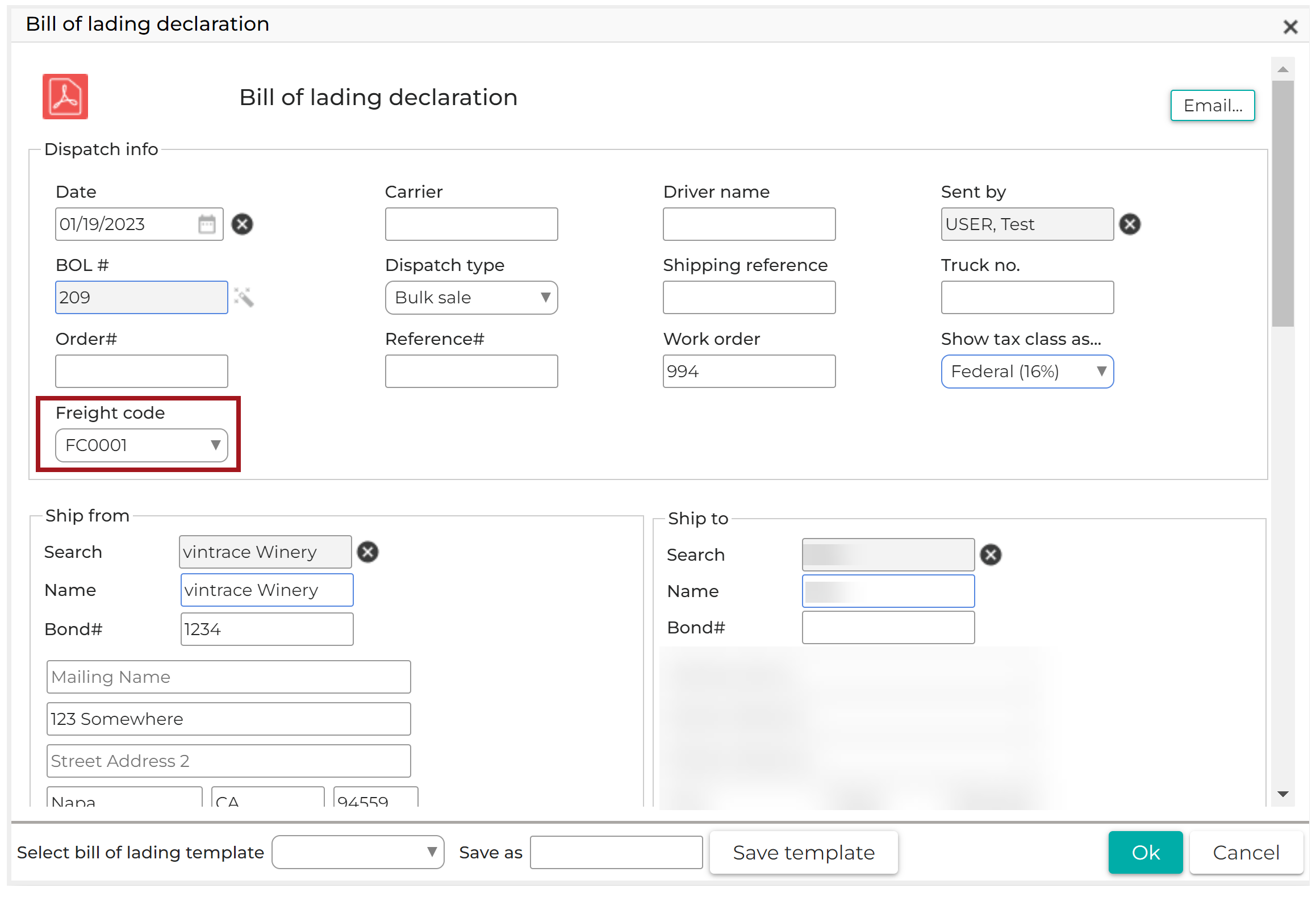 Bill of Lading Declaration - Freight Code 20230119.png